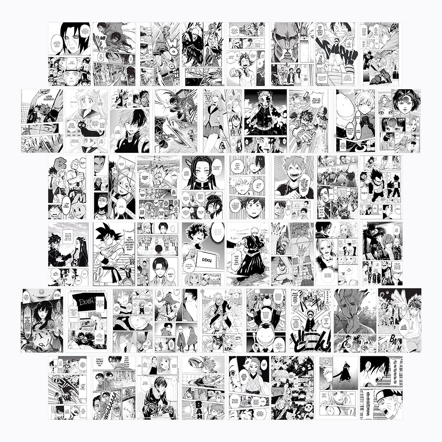 206pcs Anime Wall Collage Manga Aesthetic Manga Wall Manga - Etsy