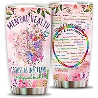 Mental Health Therapist Gifts, Mental Gift for Women, Mental Health 20oz Tumbler, Therapist, Psychologist, Counselor, Mental Health Cup Mug, Gifts for Mental Health on Christmas, Birthday