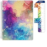 Global Datebooks Dated Middle School or High School Student Planner for Academic Year 2024-2025 Includes Ruler/Bookmark and Planning Stickers (Matrix Style - 8.5