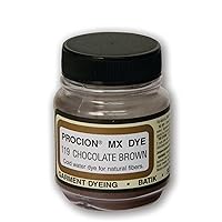Jacquard Procion Mx Dye - Undisputed King of Tie Dye Powder - Chocolate Brown - 2/3 Oz - Cold Water Fiber Reactive Dye Made in USA