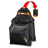 ToughBuilt - Mega Supply Tool Pouch - Multi-Pocket Organizer, Heavy Duty, Deluxe Premium Quality, Durable - 7 Pockets, Hammer Loop - (TB-CT-03)