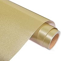 AHIJOY Gold Shimmer Vinyl Permanent Adhesive Roll 12