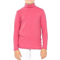 STRETCH IS COMFORT Girl's Oh So Soft Long Sleeve Turtleneck | Youth Size 2-16