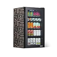 NewAir Beverage Refrigerator Cooler with 126 Can Capacity - Freestanding Mini Bar Beer Fridge for Bedroom, Dorm, Office - Small Refrigerator Cools to 37F Perfect For Beer, Soda, And Drinks