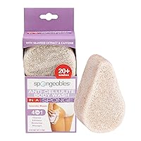 Spongeables Anti Cellulite Body Wash in a 20+ Wash Sponge, Lavender, 1 Count