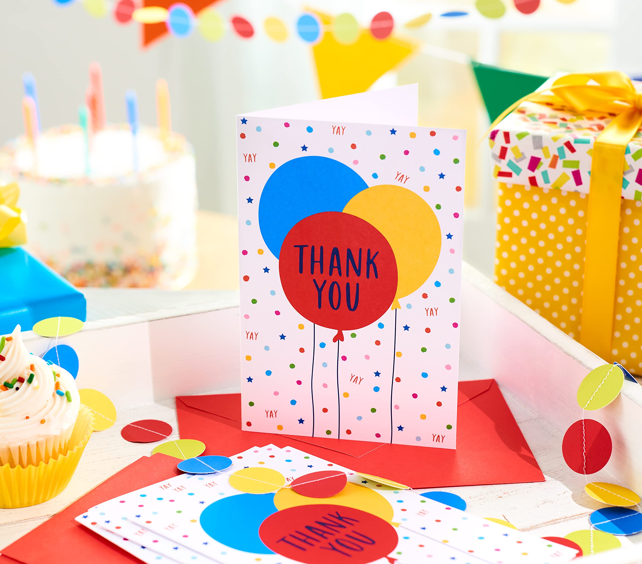 American Greetings Party Invitations and Envelopes Perfect for any Birthday or Special Occasion, Multi Color Balloons (25-Count)