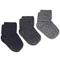 Wool Baby Socks, Washable Merino Wool Infant Toddler Kids Socks, Newborn to 8 Years (Pack of 3)