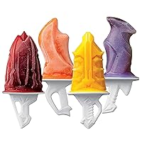 Tovolo Sword Ice Pop Molds Popsicle Maker, Flexible Silicone, Dishwasher Safe, Set of 4