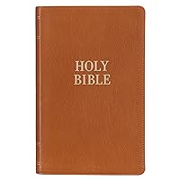KJV Holy Bible, Giant Print Standard Size Premium Full Grain Leather Red Letter Edition - Thumb Index & Ribbon Marker, King James Version, Butterscotch KJV Holy Bible, Giant Print Standard Size Premium Full Grain Leather Red Letter Edition - Thumb Index & Ribbon Marker, King James Version, Butterscotch Leather Bound Imitation Leather