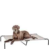 Amazon Basics Cooling Elevated Pet Bed For Dog, X-Large (60.1 x 37.1 x 8.9 Inches), 1 count, Grey
