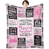 Physician Assistant Gifts, Physicians Assistant Gifts for Women, PA Week Gift Throw Blankets 60