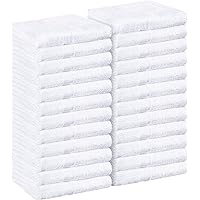 Utopia Towels - Salon Towel, Pack of 24 (Not Bleach Proof, 16 x 27 Inches) Highly Absorbent Cotton Towels for Hand, Gym, Beauty, Spa, and Home Hair Care, White
