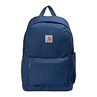 Carhartt 21L Classic Daypack, Durable Water-Resistant Pack with Laptop Sleeve, Blue, One Size