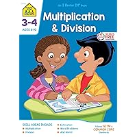 School Zone - Multiplication & Division Workbook - 32 Pages, Ages 8 to 10, 3rd Grade, 4th Grade, Estimation, Word Problems, and More (School Zone I Know It!® Workbook Series) School Zone - Multiplication & Division Workbook - 32 Pages, Ages 8 to 10, 3rd Grade, 4th Grade, Estimation, Word Problems, and More (School Zone I Know It!® Workbook Series) Paperback