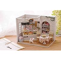 DIY Wooden Dollhouse Handmade Miniature Kit- Diary Series Model & Furniture (Cake Diary)