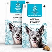 Functional Fungi Dog Treats – for Dog Calming & Allergy Support – Blueberry Flavor – Puppy Treats with Mushroom Supplement – Premium Nutrition – 200 Grams