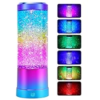 10 Inch LED Liquid Motion Lamp, Automatic Color Changing Mood Lamps, Relaxing Night Light Home Office Room Desktop Decor Christmas Birthday Gifts for Adults Kids Teens Girls Boys