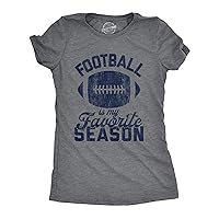 Womens Football is My Favorite Season Tshirt Funny Big Game Sunday Graphic Novelty Tee