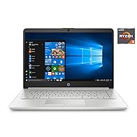 HP 14 inch Laptop Ryzen 3-3250U, 8GB RAM, 256GB M.2 SSD, Dual-Core up to 3.50 GHz, Vega 3 Graphics, RJ-45, USB-C, 4K Output HDMI, Bluetooth, Webcam, Win10 with Free Rock eDigital Accessories