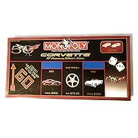 USAOPOLY Corvette 50th Anniversary Collector's Edition Monopoly Board Game