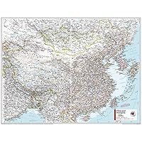 National Geographic Maps: China and Mongolia Wall Map - Compact - 21 x 16 inches