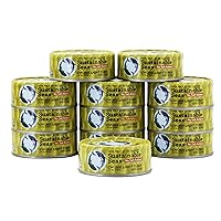 Chunk Light Tuna in Water, No Salt Added, 3rd party mercury tested, 100% sustainably caught, 5 Ounce (Pack of 12)