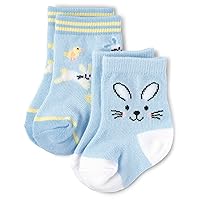 The Children's Place Baby and Newborn Easter Bunny Midi Socks