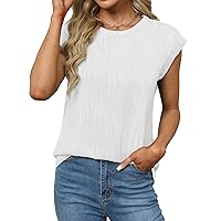 Heymiss Womens Summer Tops Short Sleeve Shirts Loose Casual Basic T-Shirt Blouses Crewneck S-2XL