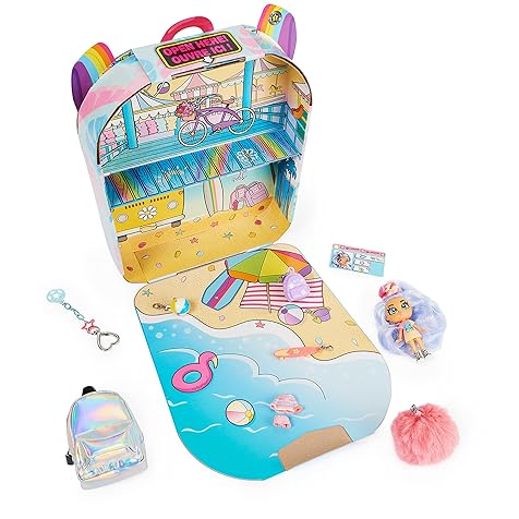 B Pack, Deluxe Reina Reef Collectible Doll and Playset with 11 Surprises, 3.5-inch, Kids Toys for Girls Ages 5 and up