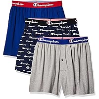 Champion Men's Cotton Stretch 3 Pack Boxer Shorts