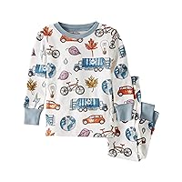 little planet by carter's unisex-baby Baby and Toddler 2-piece Pajamas made with Organic Cotton, Sustainability Print, 18 Months