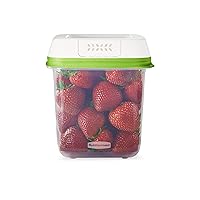 Rubbermaid FreshWorks Saver, Medium Produce Storage Container, 7.2-Cup, Clear