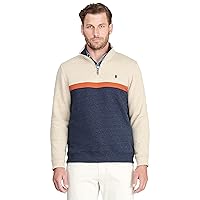 IZOD Men's Advantage Performance Quarter Zip Fleece Pullover Sweatshirt