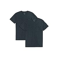 Fruit of the Loom Men's Eversoft Cotton Short Sleeve Pocket T-Shirts, Breathable & Tag Free