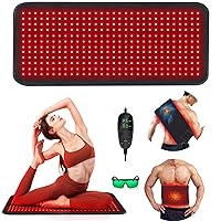 Red Light Therapy Mat for Body, 360PCS Large Red Light Therapy Pads for Body with 660nm and 850nm Near Infrared Light Redlight-Therapy Devices Mat Belt for Back Waist Shoulder Pain Relief with Timer