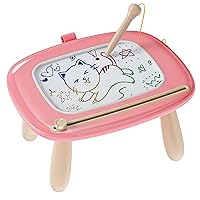 Kikapabi Toys for 1 2 Year Old Girl, Magnetic Drawing Board for Early Learning, Birthday/New Year Gift for Baby Boys, Doodle Board Kids Toddlers 1-3(Pink)