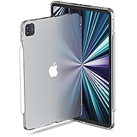 TineeOwl Arctic iPad Pro 12.9 inch Case 2022, 2021, 2020, 2018 (6th, 5th, 4th & 3rd Generation) Ultra Thin Case with Clear Back, Supports Apple Pencil Charging, TPU Bumper (Matte Back)
