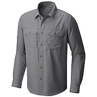 Mountain Hardwear Men's Canyon Long Sleeve Shirt for Camping, Hiking, and Everyday Wear | Moisture-Wicking and Breathable