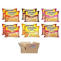 Ramen Noodle Soup Variety, 6 Flavors, 3 Ounce, 2 Packages each Flavor, Total 12 Packages (Chicken, Shrimp, Beef, Pork, Roast Chicken, Roast Beef)