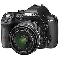 Pentax K-50 16MP Digital SLR Camera with 3-Inch LCD - Body Only (Black)