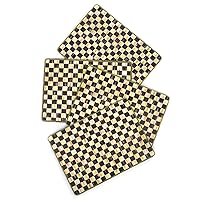 MacKenzie-Childs Courtly Check Placemats, Hard-Finish, Washable Table Mats, Set of 4