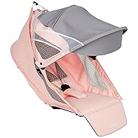 CYBEX AVI Jogging Stroller Seat Pack (Frame not Included),Compact Fold for Storage,Height-Adjustable Handlebar,One-Handed Steering,Rear-Wheel Suspension & Handbrake,For Infants 9 months+,Silver Pink