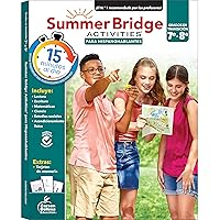 Summer Bridge Activities Spanish-English 7th Grade to 8th Grade Workbooks All Subjects for ESL Learners and Spanish-Speaking Families, Math, Reading, Writing, Science, Fitness and More Spanish Book