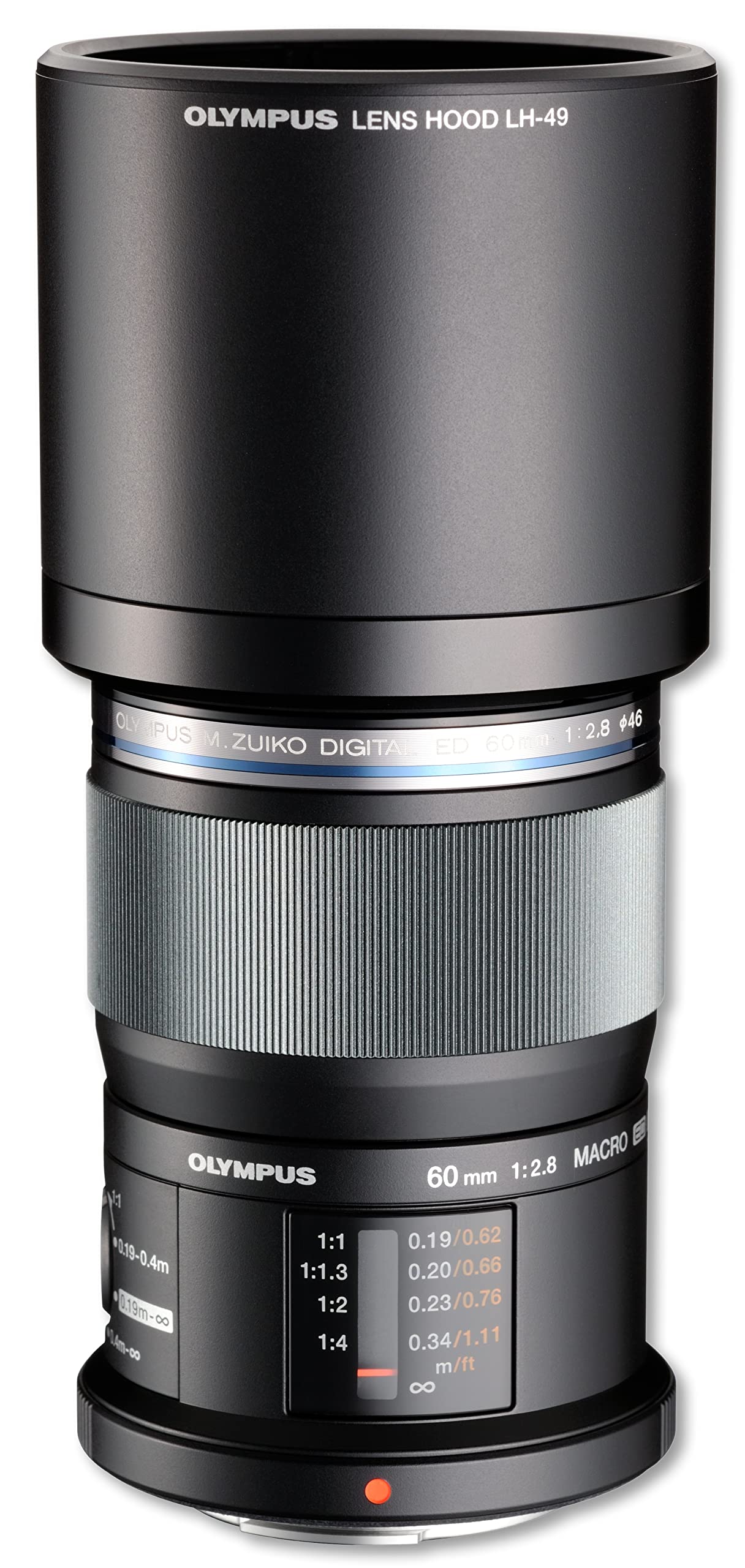 OM SYSTEM OLYMPUS M.Zuiko Digital ED 60mm F2.8 Macro For Micro Four Thirds System Camera, Weather Sealed Design, Focus Limit Switch Bright