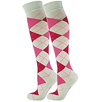 Mysocks Knee High Socks Long Golf Socks Colorful Argyle Socks for Men Women