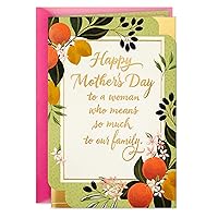 Hallmark Mothers Day Card (Mean So Much To Our Family)