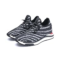 Men's Elevator Shoes | Invisible Height Increasing Shoes | Casual Sneakers | Mesh Sport Lifting Shoes | 2.00 Inches Taller Grey (Grey, Numeric_9)