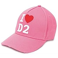 DSQUARED2 Iconic I Love D2 Logo Baseball Cap Hat