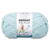 Bernat BABY BLANKET BB Seafoam Yarn - 1 Pack of 10.5oz/300g - Polyester - #6 Super Bulky - 220 Yards - Knitting/Crochet