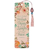 She is Clothed with Strength and Dignity Beaded Bookmark